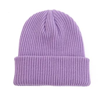 Premium Thick Knit Winter Beanie – Purple