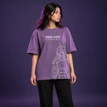 Drop Shoulder T-Shirt (Madara Uchiha)