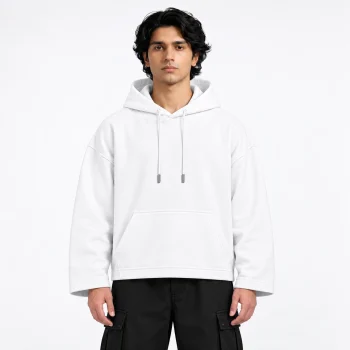 AAZ RARE Boxy Hoodie – White